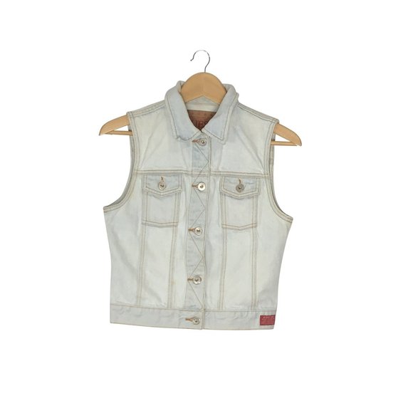Vintage Guess Denim Vest - Women's XS - Picture 1 of 2